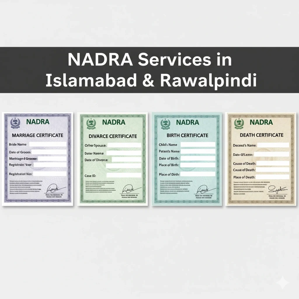 Duplicate NADRA marriage certificate service Karachi