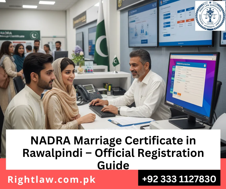 Documents required for NADRA marriage certificate in Rawalpindi