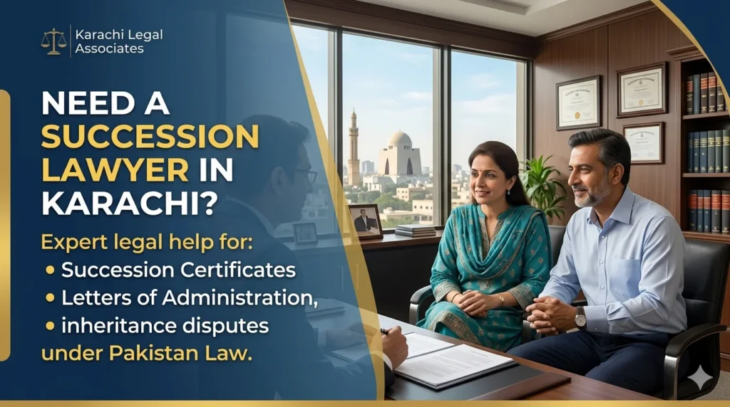 Succession certificate process in Karachi NADRA office